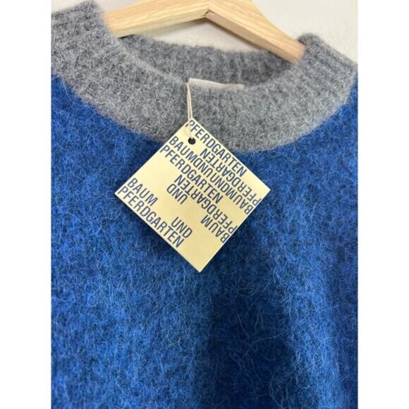 NWT Baum Und Pferdgarten Camryn Alpaca-Blend Sweater Green Block Size: Large - Picture 4 of 8